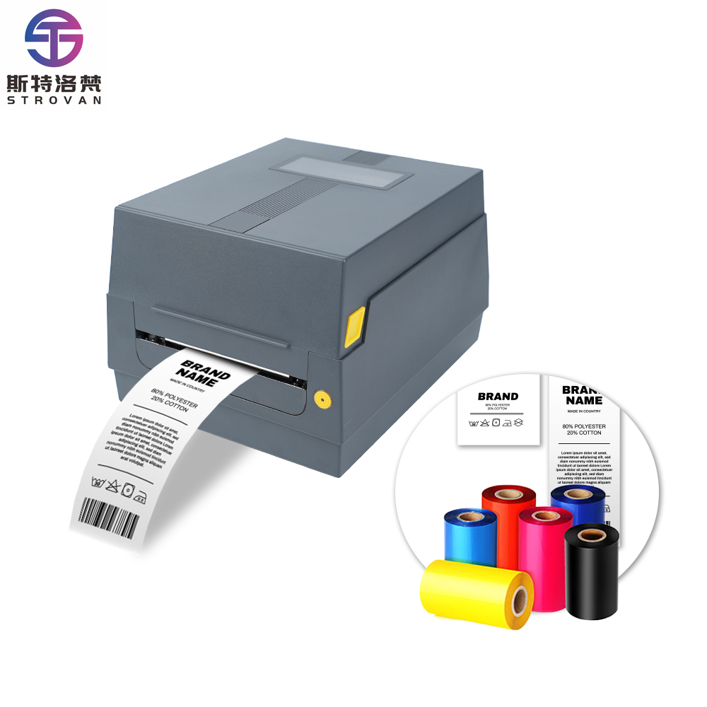 Commercial Ribbon Printing Machine - AT241 Satinband-Drucker Stoffetikettendrucker Thermotransfer für Kleidung