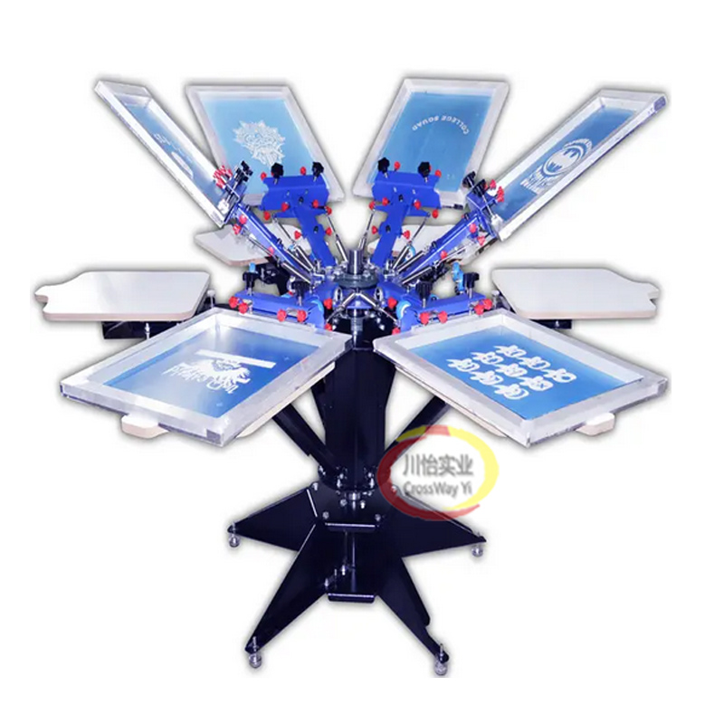Commercial Ribbon Printing Machine - 4-Farben-Siebdruckmaschine für T-Shirts aus Vliesstoff