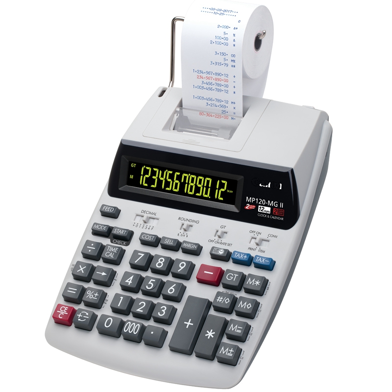 Commercial Printing Supplies - Druckbarer Taschenrechner Finanz- und Finanzdruckrechner Zweifarbiger