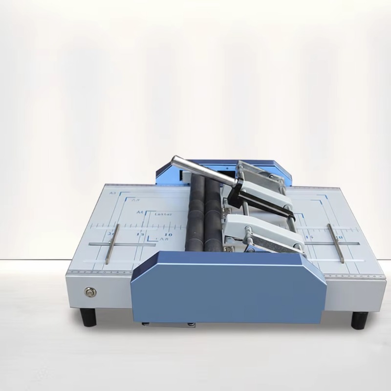 Commercial Printing Supplies - Fabrikneue A3-Papier-Falz- und Heftmaschine, elektrisch, All-in-One