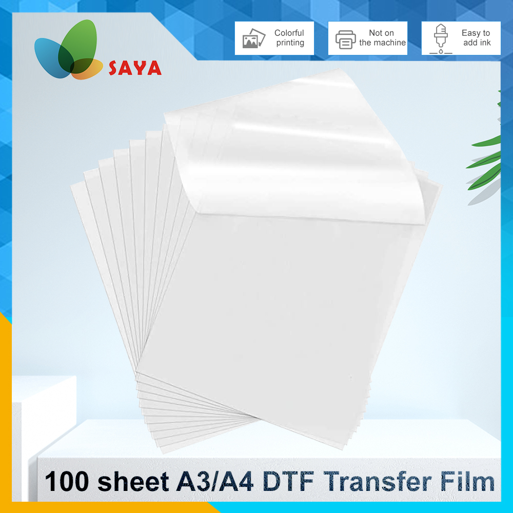 Dtf Film Roll A3 - 50/100 Stück DTF-Folie A3/A4 Doppelseitige Klebefolie