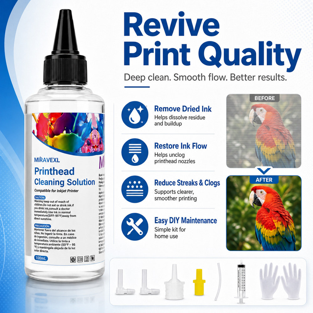 MIRAVEXL Druckkopf-Reinigungsl – Print Head Cleaning Kit Bewertung und Preis