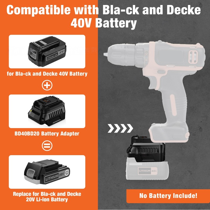 HAKSINKY Werkzeug-Akku-Adapter – Black+Decker Tool Cordless Bewertung und Preis