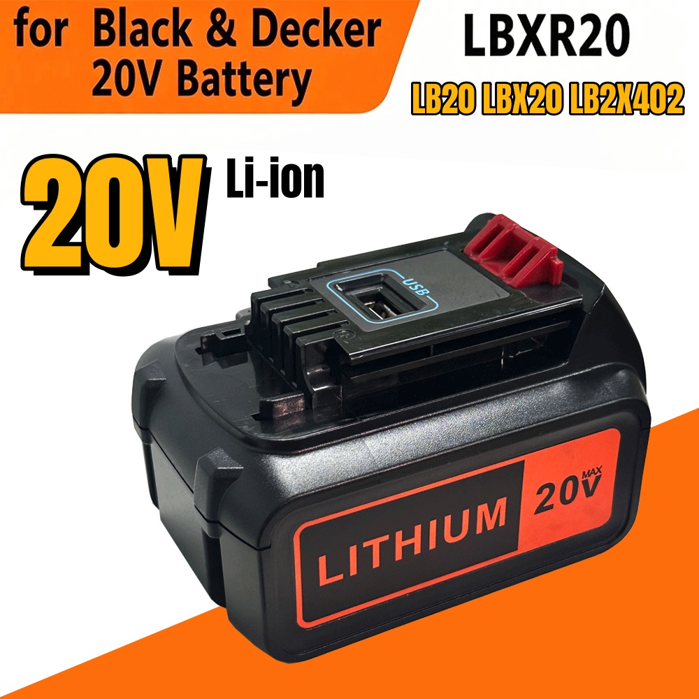 6000mAh 18V Ersatz-20V-Lithium – Black+Decker Tool Cordless Bewertung und Preis