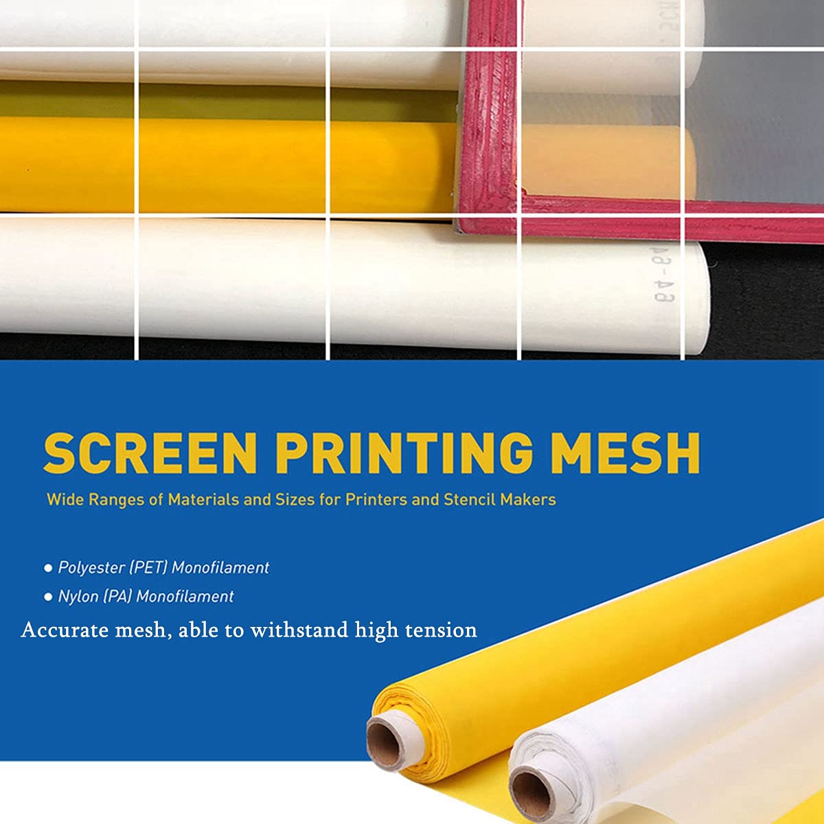 3 Meter 1,65 Meter gelbes Sieb – Commercial Printing Supplies Bewertung und Preis