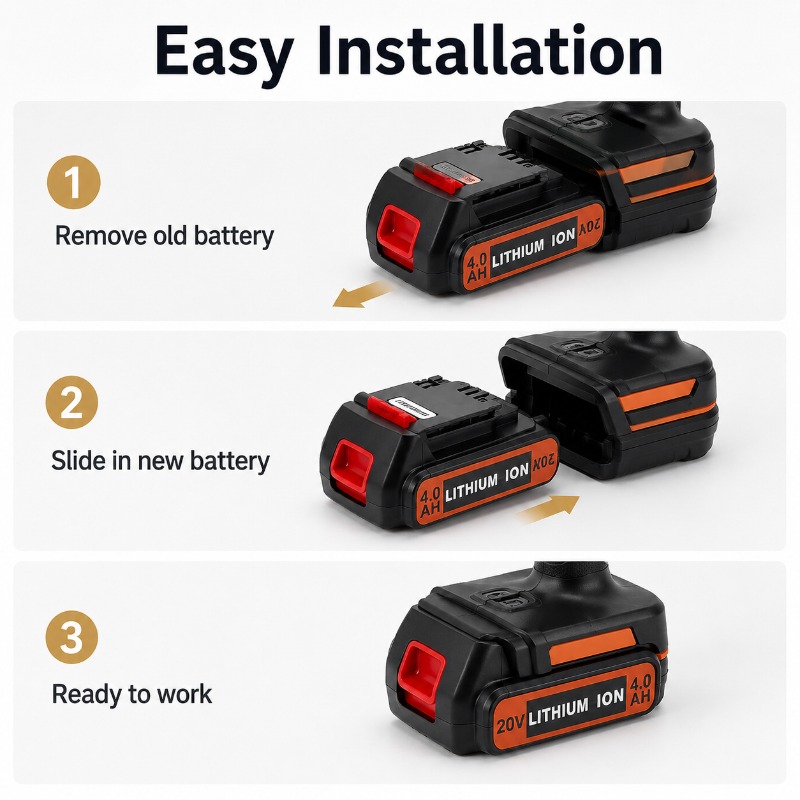 20V 6,0Ah Akku für Black&Decke – Black+Decker Tool Cordless Bewertung und Preis
